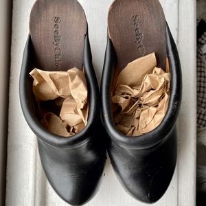 See by Chloe Black Clive Wedge Clogs (EU 36)